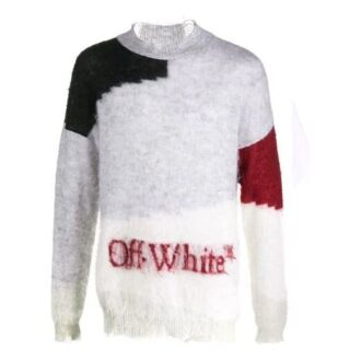 Off-White Hommes Logo Colorblock Version standard Gris