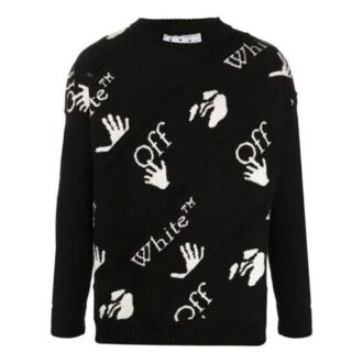 Off-White Hommes Logo Noir
