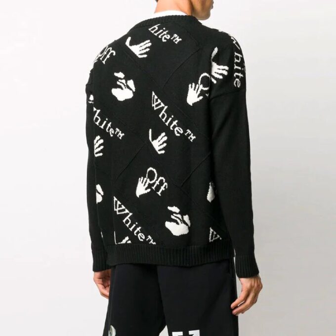Off-White Hommes Logo Noir