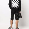 Off-White Hommes Motif imprimé couleur unie Noir