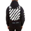 Off-White Hommes Splash Ink Graffiti Stripe Noir