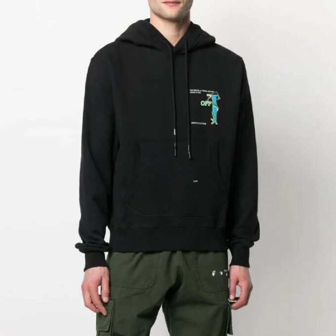 Off-White Hommes SS21 Imprimé Coupe ample Noir