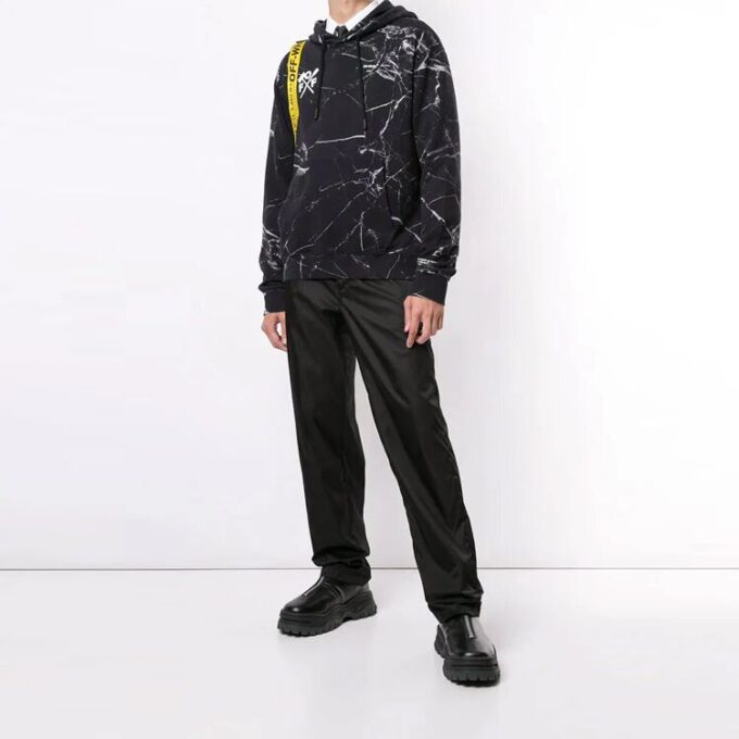 Off-White Hommes SS21 Imprimé grand format Noir
