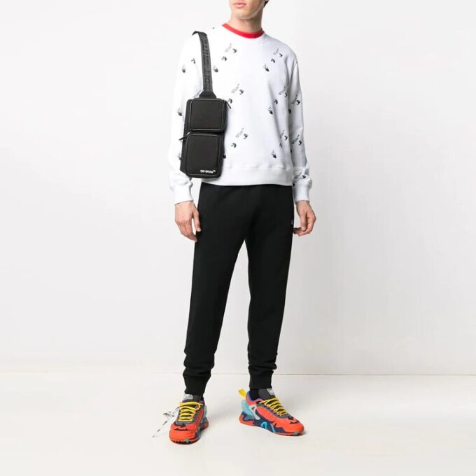 Off-White Hommes SS21 Imprimé grand logo Blanc