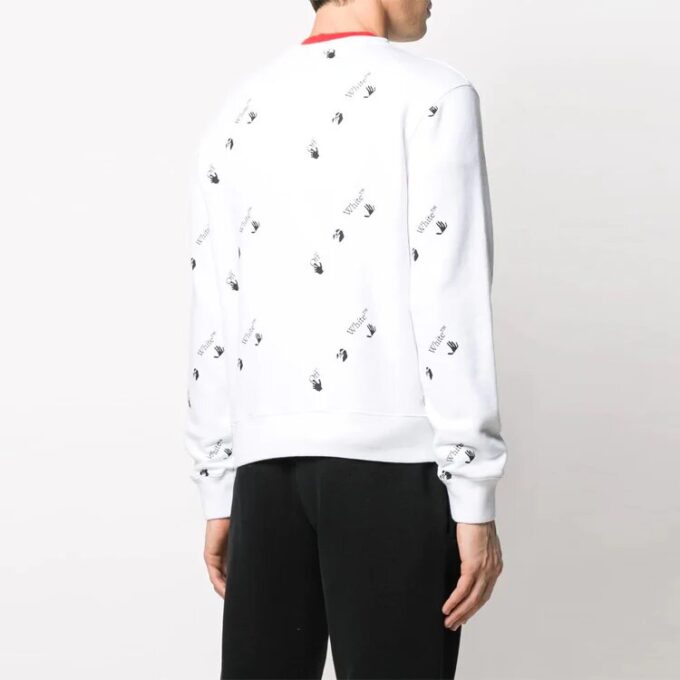 Off-White Hommes SS21 Imprimé grand logo Blanc