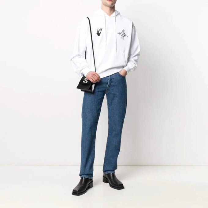 Off-White Hommes SS21 Imprimé Logo Blanc