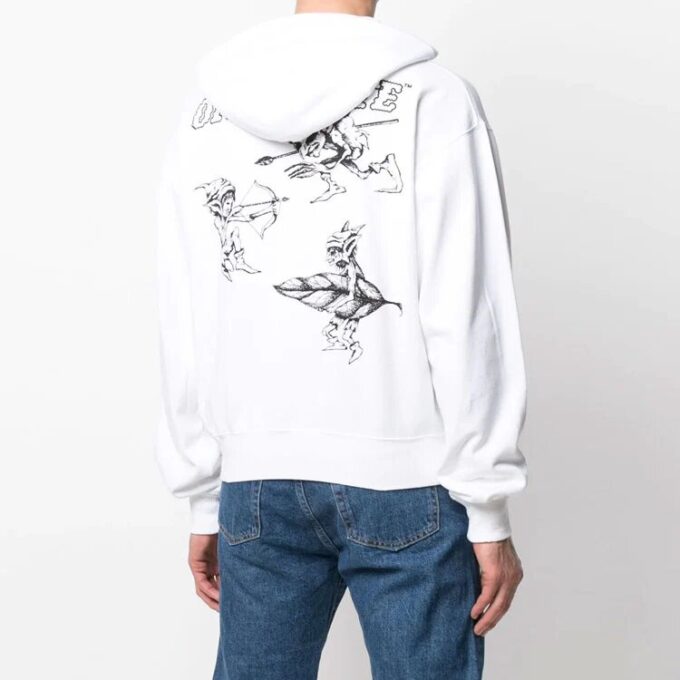 Off-White Hommes SS21 Imprimé Logo Blanc