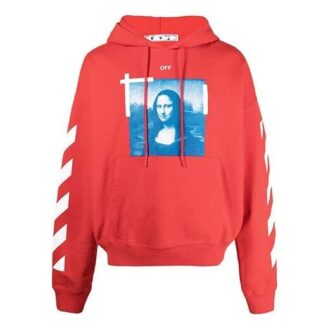Off-White Hommes SS21 Imprimé photo Mona Lisa Rouge