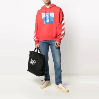 Off-White Hommes SS21 Imprimé photo Mona Lisa Rouge