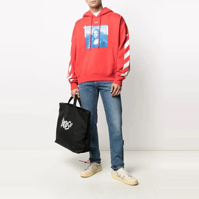 Off-White Hommes SS21 Imprimé photo Mona Lisa Rouge