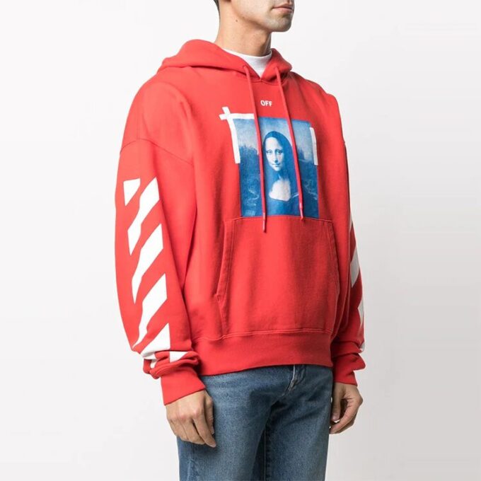 Off-White Hommes SS21 Imprimé photo Mona Lisa Rouge