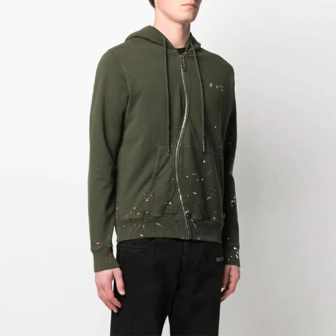 Off-White Hommes SS21 Imprimé Vert