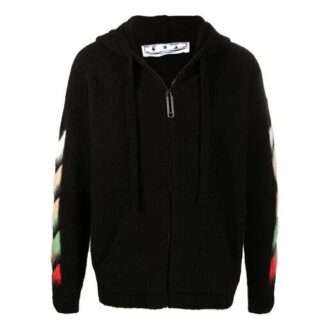 Off-White Hommes SS21 Suède Rayé Noir