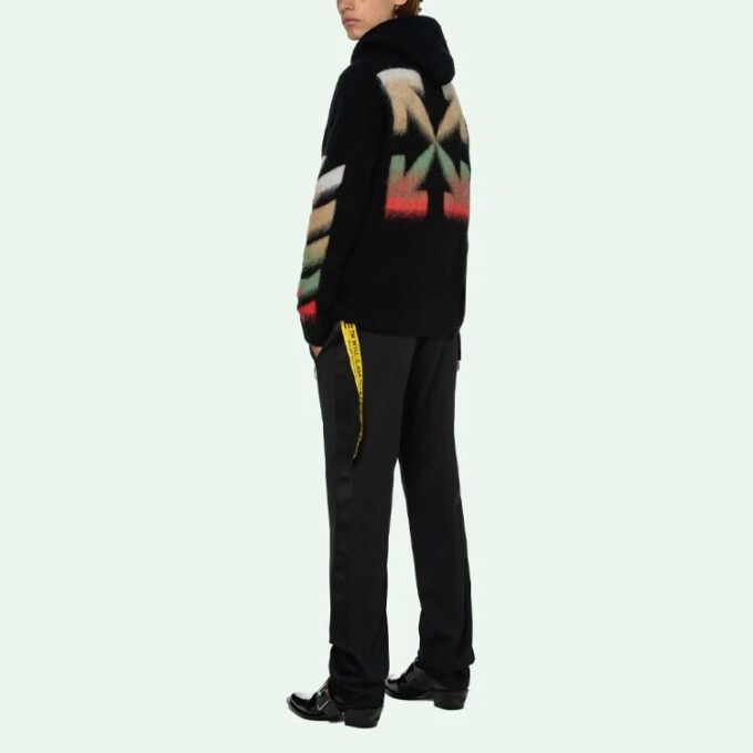 Off-White Hommes SS21 Suède Rayé Noir