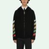 Off-White Hommes SS21 Suède Rayé Noir