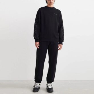 Off-White Hommes SS22 Imprimé Col rond Noir