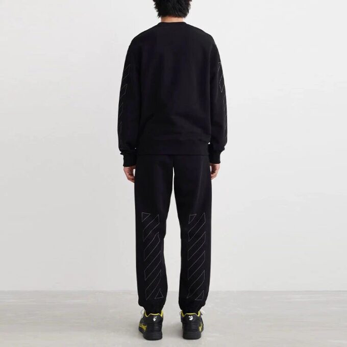 Off-White Hommes SS22 Imprimé Col rond Noir