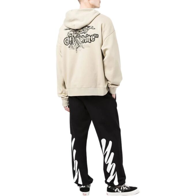 Off-White Hommes SS22 Imprimé Logo Coupe ample Beige