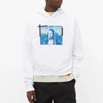 Off-White Hommes SS22 Imprimé Mona Lisa Blanc