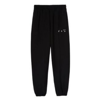 Off-White Hommes SS22 Logo Bundle Feet Pantalon de sport/Pantalon/Jogging Noir