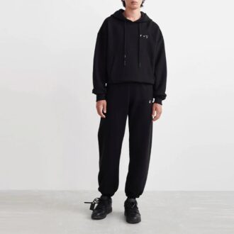 Off-White Hommes SS22 Logo Bundle Feet Pantalon de sport/Pantalon/Jogging Noir