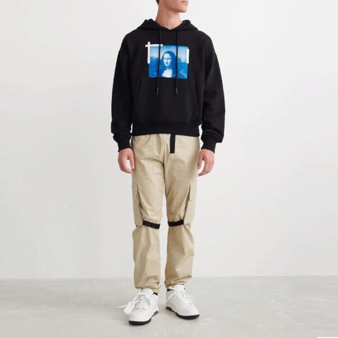 Off-White Hommes SS22 Peinture de la Mona Lisa Noir