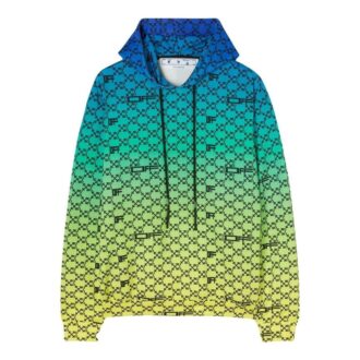 Off-White Hommes SS22 Pull ample à imprimé logo intégral dégradé