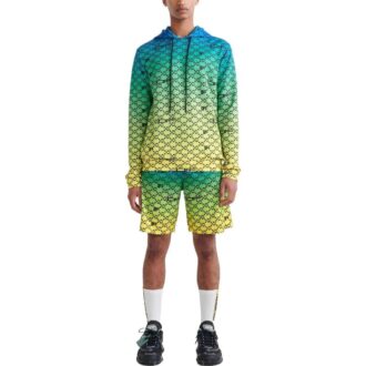 Off-White Hommes SS22 Pull ample à imprimé logo intégral dégradé
