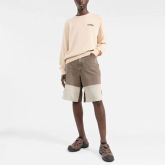 Off-White Hommes SS22 Short en denim décontracté à taille haute et blocs de couleur