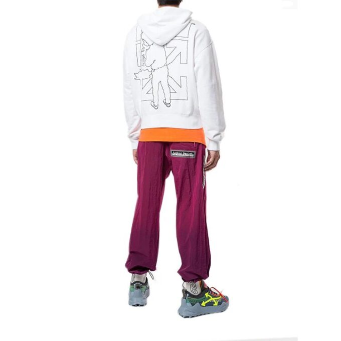 Off-White Hommes Workers Logo Blanc
