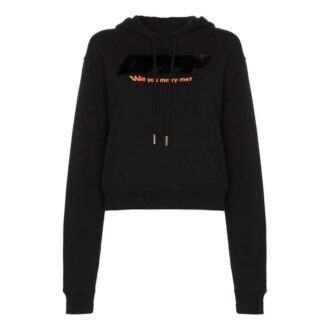 Off-White Modern Obstacles Pantalon de survêtement ample en coton noir