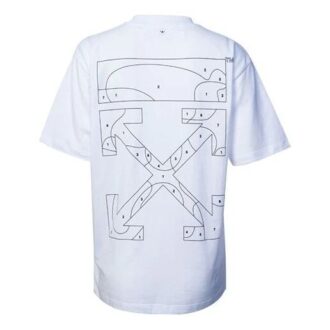 Off-White Motif flèche arrière Shorts Version standard Blanc