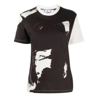 Off-White à motifs, Shorts, noir