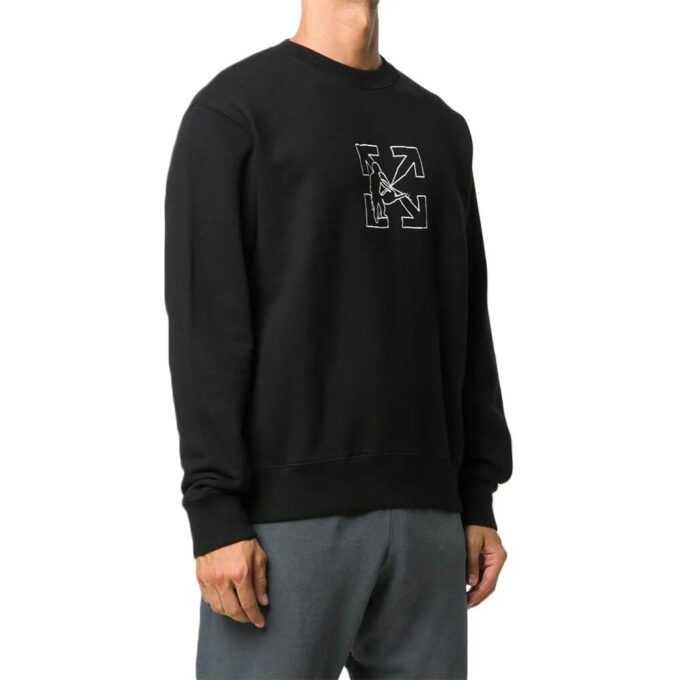 Off-White Pantalon de sport pour homme noir avec logo Arrows