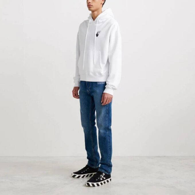Off-White pour homme, coupe ample, Arrows dégradées, blanc