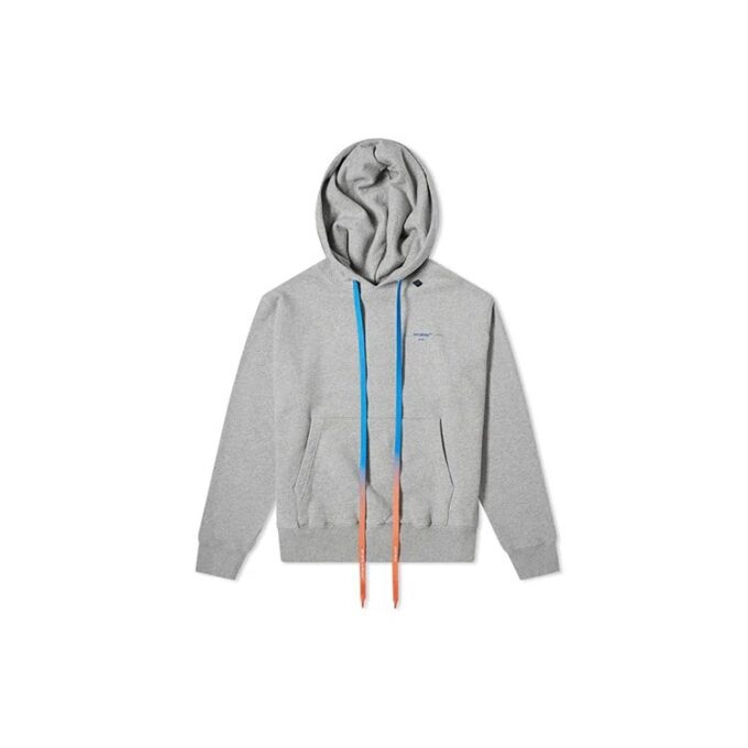 Off-White pour homme en acrylique, imprimé Arrows multicolores, coupe slim, gris
