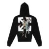 Off-White Pull en coton imprimé Arrows pour homme, noir