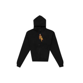 Off-White Pull en coton imprimé Arrows pour homme, noir