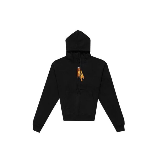 Off-White Pull en coton imprimé Arrows pour homme, noir