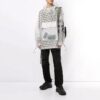 Off-White Pull homme à poches transparentes, version standard, blanc