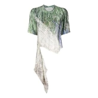 Off-White SS20 Imprimé abstrait à ourlet asymétrique