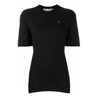 Off-White SS20 T-shirt à manches courtes avec logo brodé sur les Shorts
