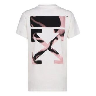 Off-White SS21 Back Arrow en coton à manches courtes, blanc