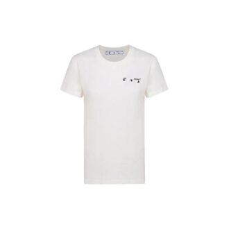 Off-White SS21 Back Arrow en coton à manches courtes, blanc