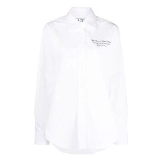 Off-White SS21 Chemise à manches longues Blanche