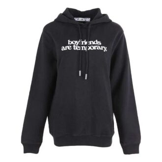 Off-White Sweat à capuche blanc cassé avec slogan alphabétique Noir Off-White Sweat à capuche blanc cassé avec slogan alphabétique Noir