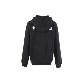 Off-White Sweat à capuche blanc cassé avec slogan alphabétique Noir Off-White Sweat à capuche blanc cassé avec slogan alphabétique Noir