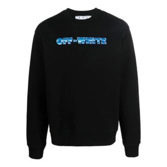 Off-White T-shirt à col rond pour homme SS22 avec logo en forme d’Arrows, noir Off-White T-shirt à col rond pour homme SS22 avec logo en forme d’Arrows, noir