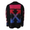 Off-White T-shirt homme à flèche dans le dos, coupe ample, noir