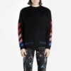 Off-White T-shirt homme à flèche dans le dos, coupe ample, noir